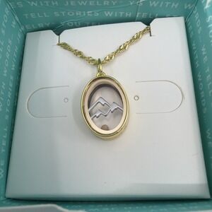 Origami Owl Gold Silver Move Mountains Mustard Seed Capsule Locket Necklace NEW